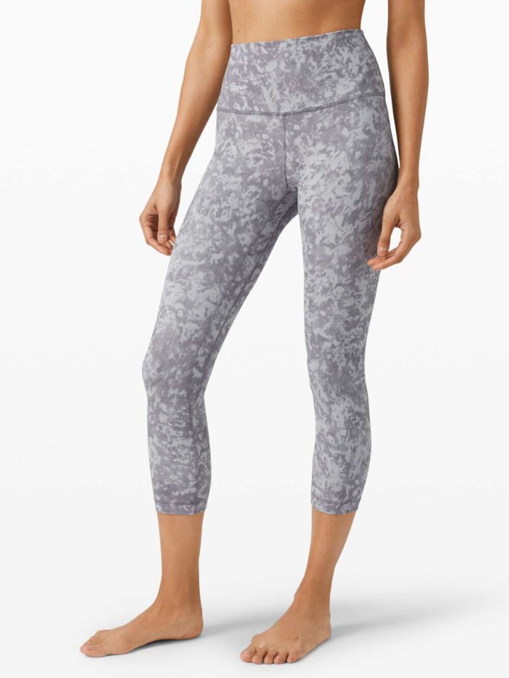 Lululemon Align Crop *21" Summer Shade Ice Grey Multi Size 4